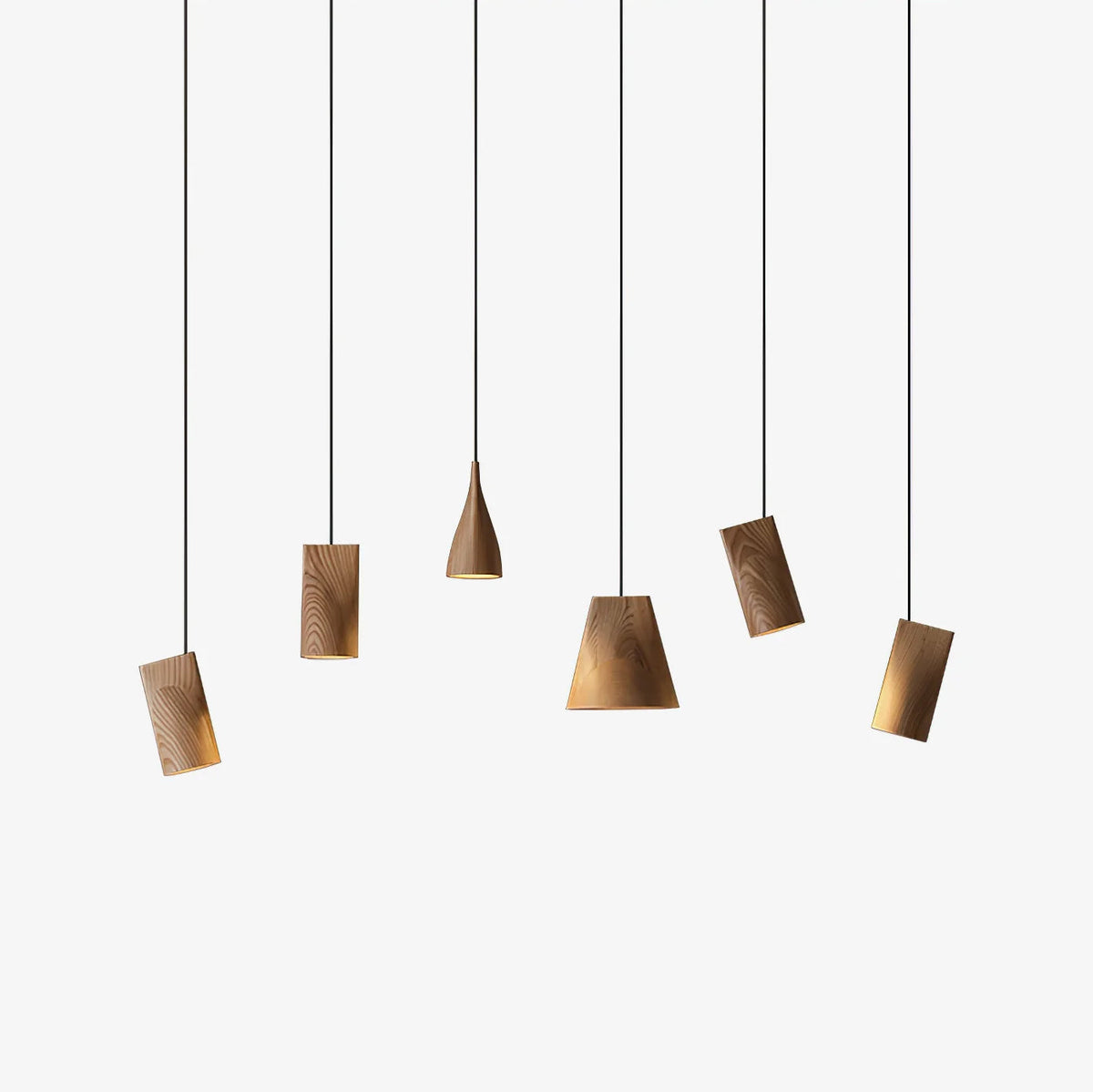 Bellwood Wood Bell Pendant Light - product view 1