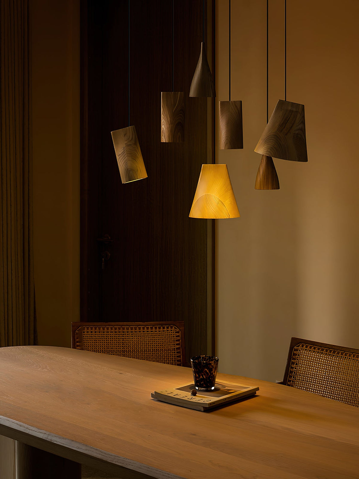 Bellwood Wood Bell Pendant Light - product view 3
