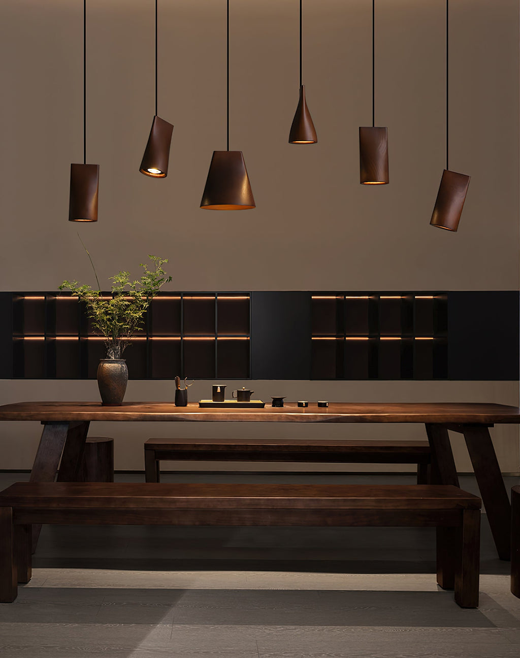 Bellwood Wood Bell Pendant Light - product view 7