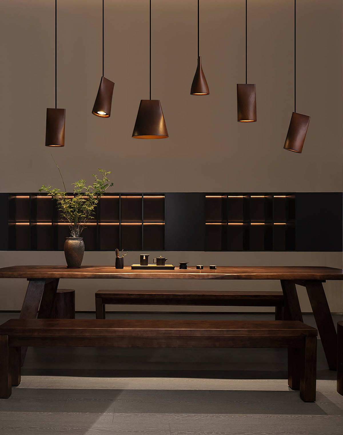 Bellwood Wood Bell Pendant Light - product view 7