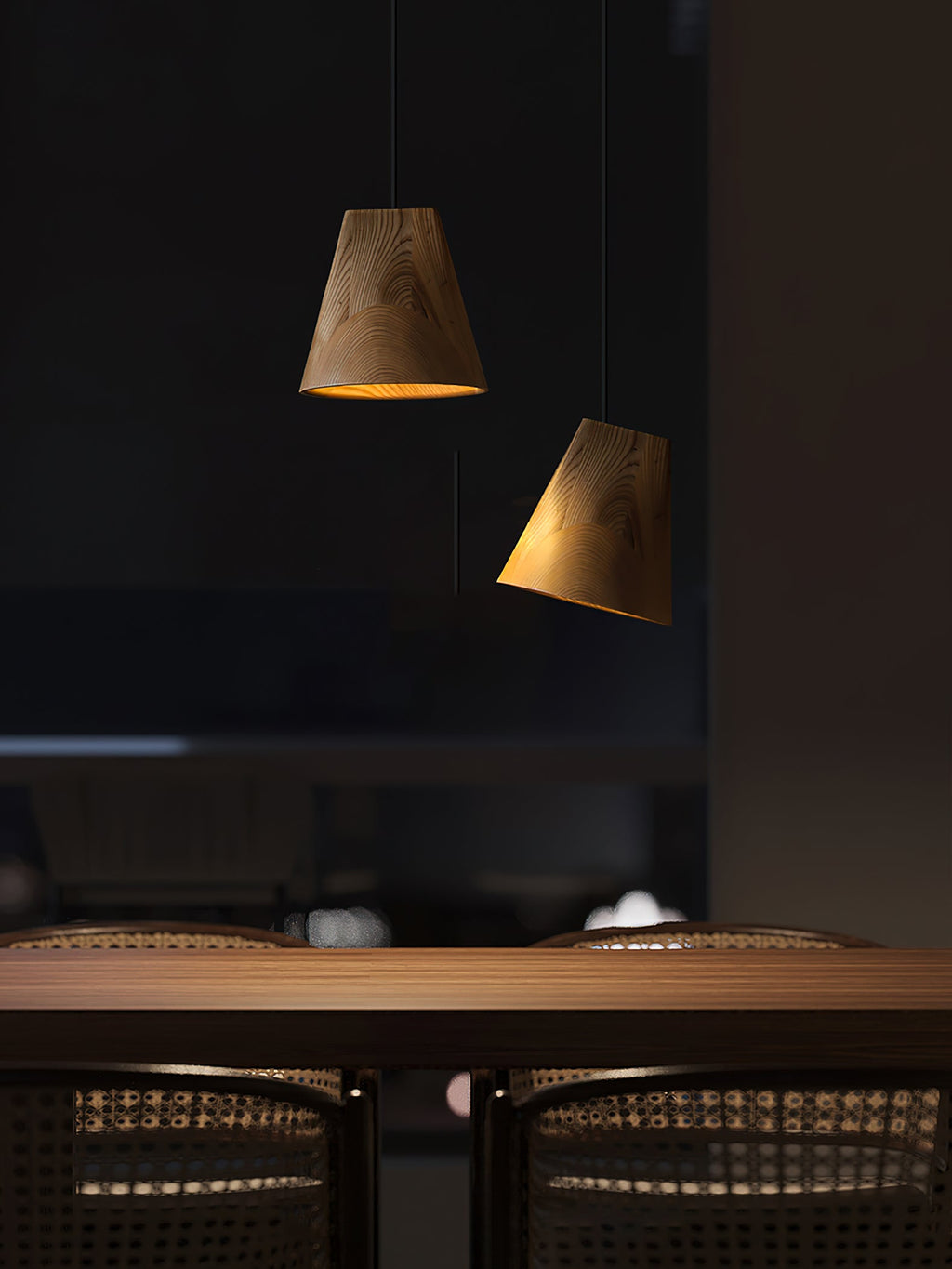 Bellwood Wood Bell Pendant Light - product view 12