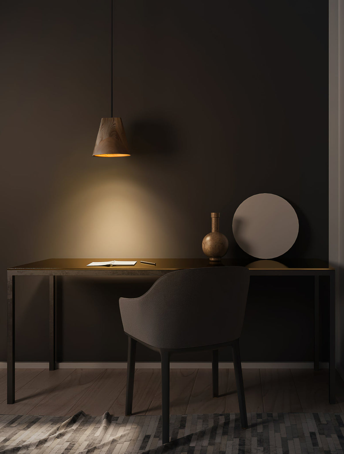 Bellwood Wood Bell Pendant Light - product view 21