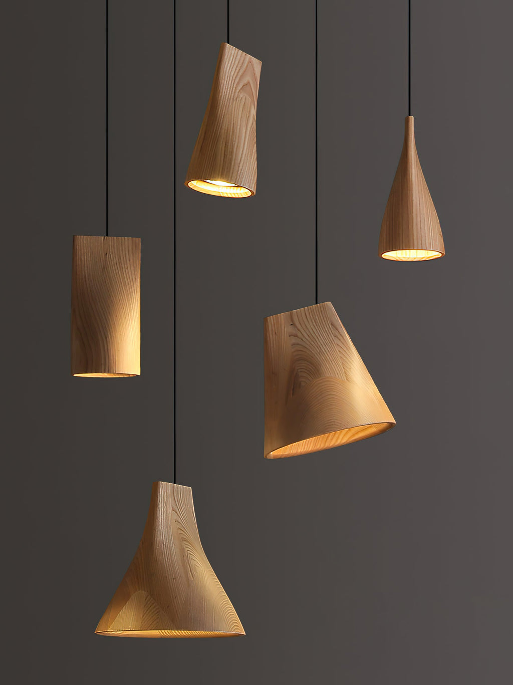 Bellwood Wood Bell Pendant Light - product view 35
