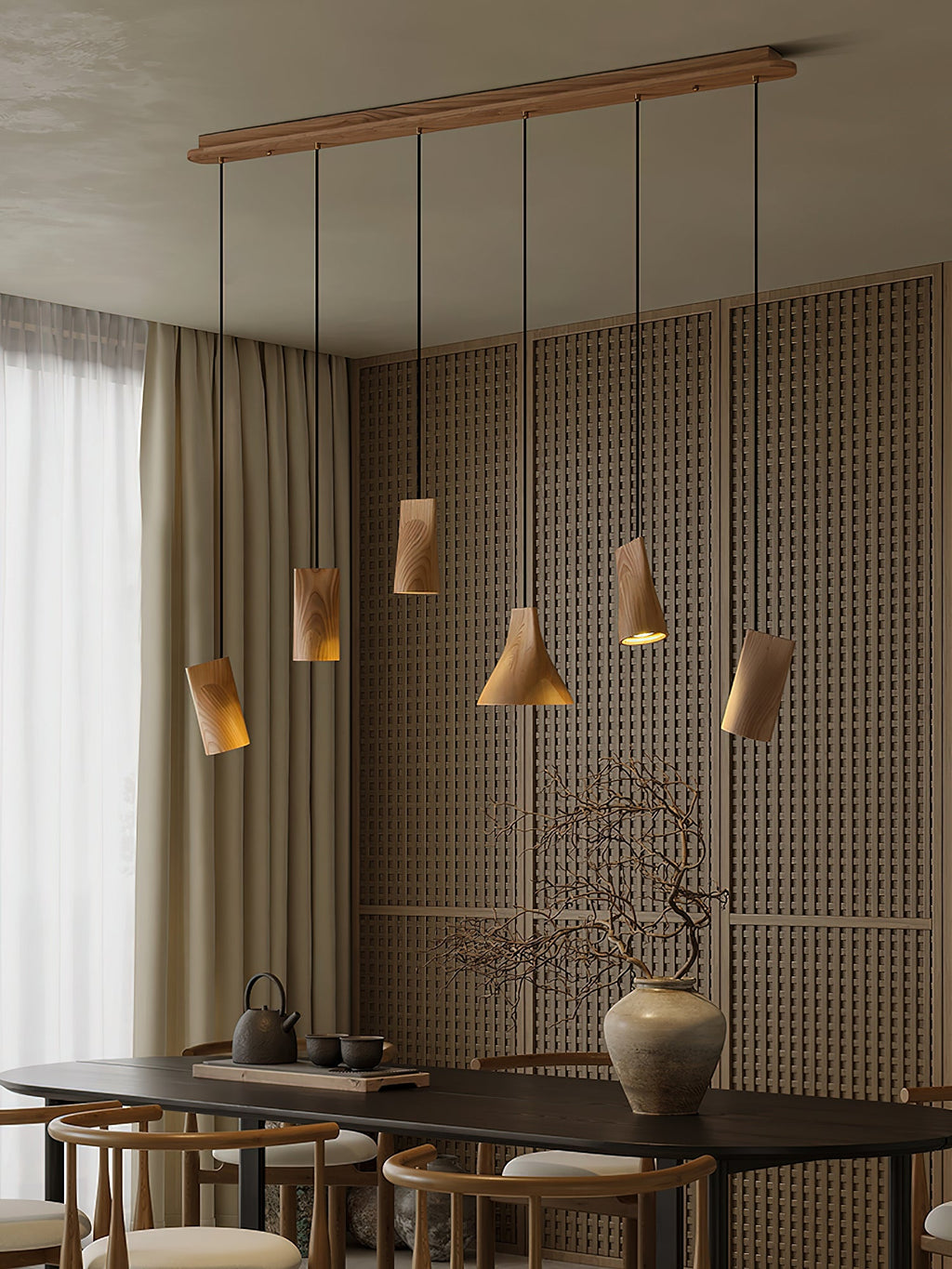 Bellwood Wood Bell Pendant Light - product view 65