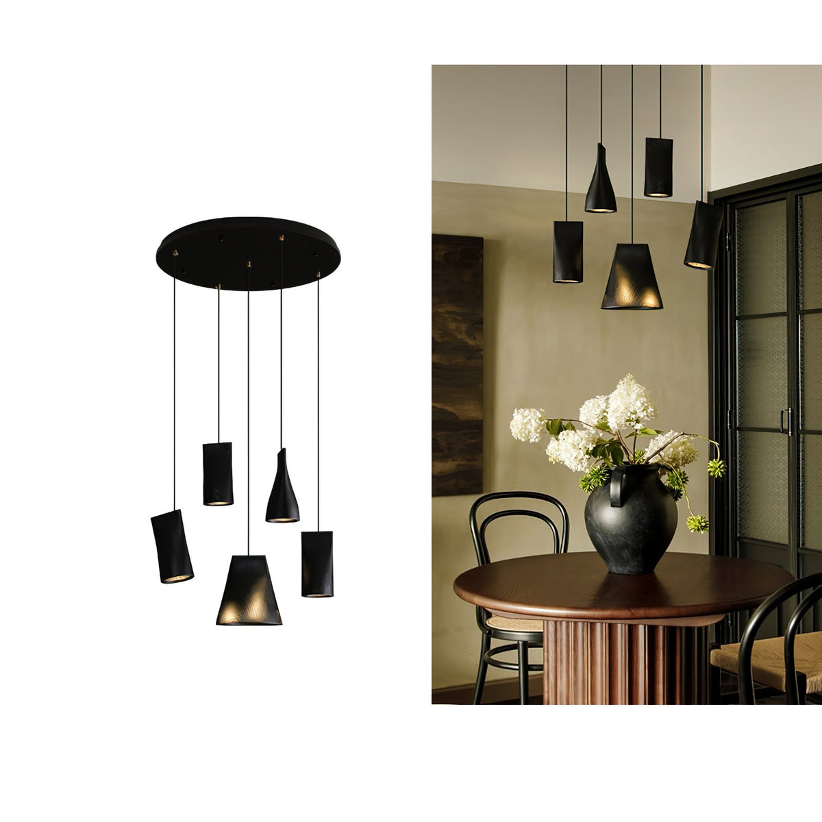 Bellwood Wood Bell Pendant Light - product view 67