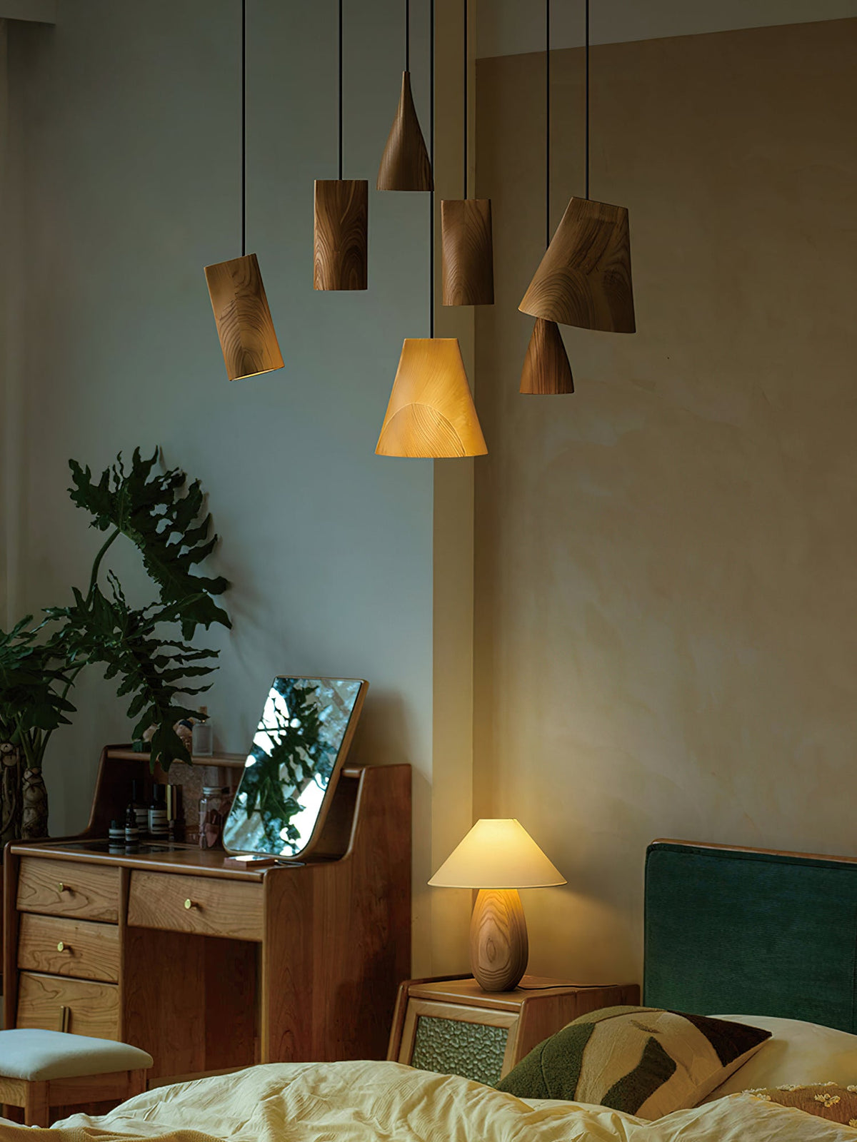 Bellwood Wood Bell Pendant Light - product view 75