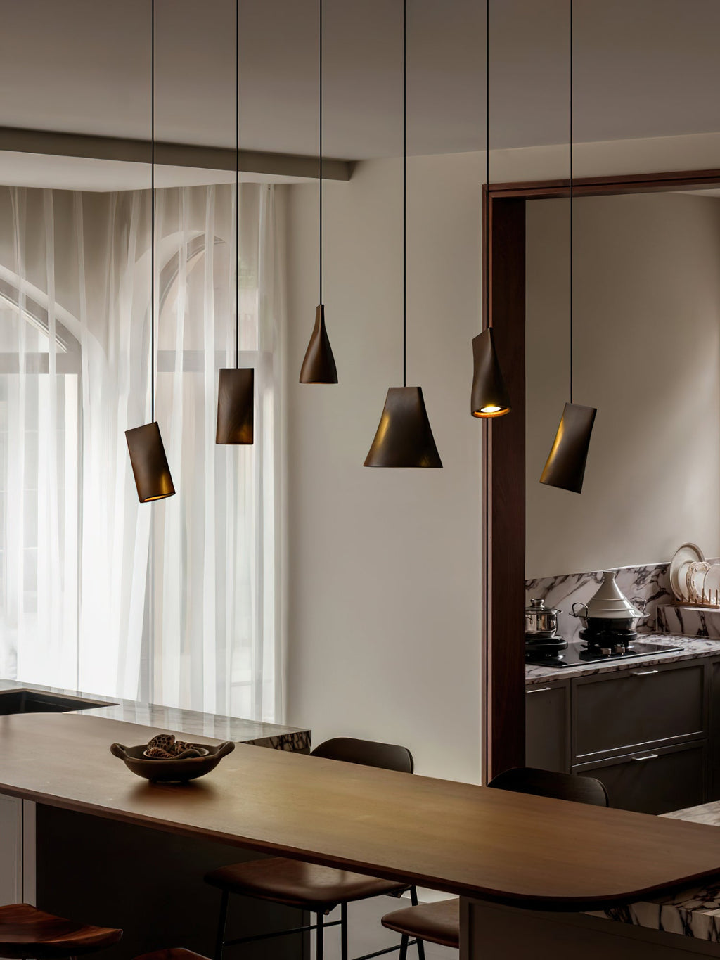 Bellwood Wood Bell Pendant Light - product view 77