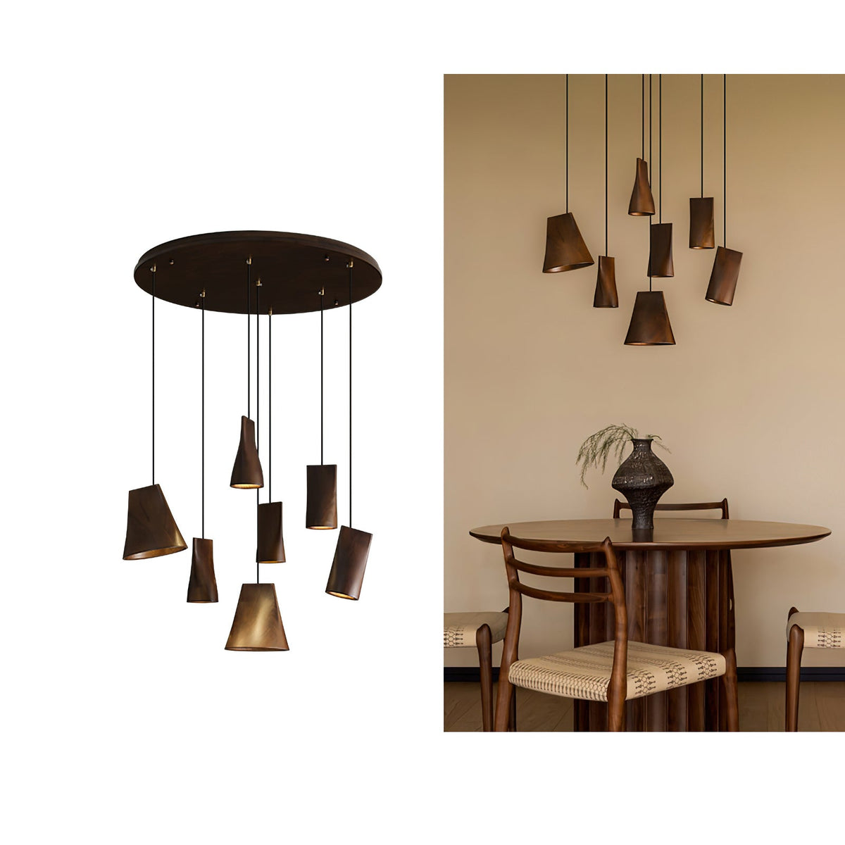 Bellwood Wood Bell Pendant Light - product view 79