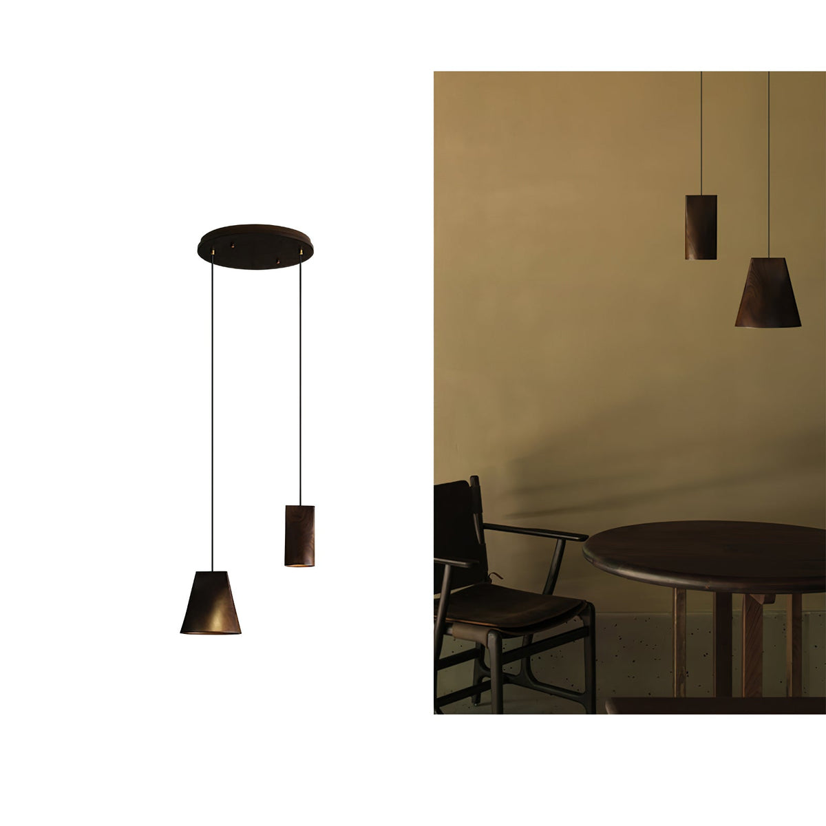 Bellwood Wood Bell Pendant Light - product view 92