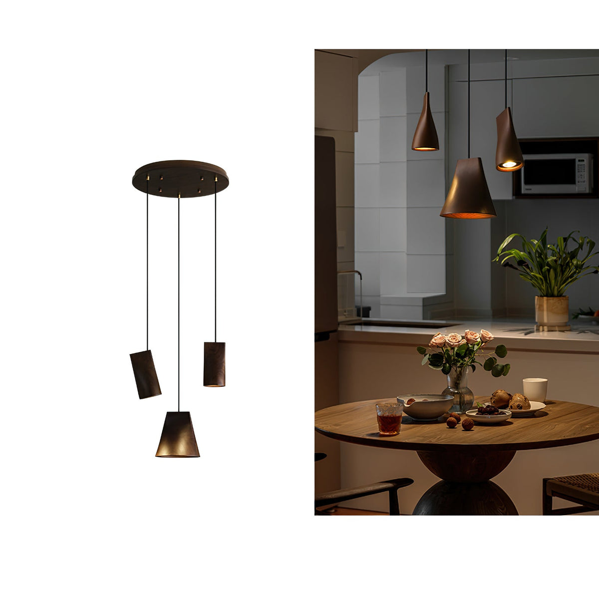 Bellwood Wood Bell Pendant Light - product view 93