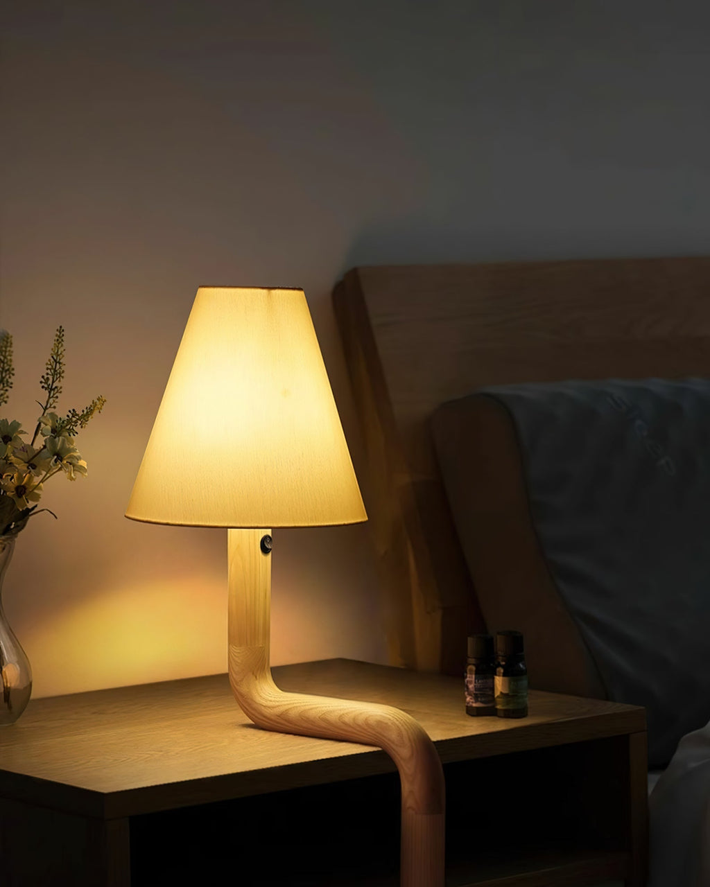 Bend Wood Table Lamp — product and interior detail 4