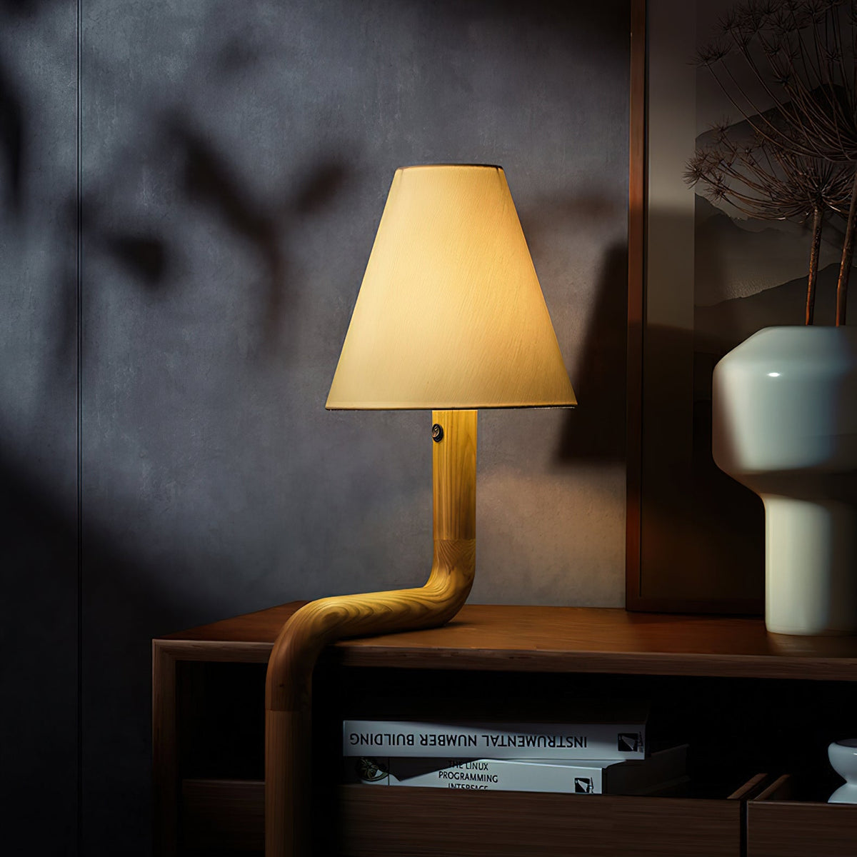 Bend Wood Table Lamp — product and interior detail 5