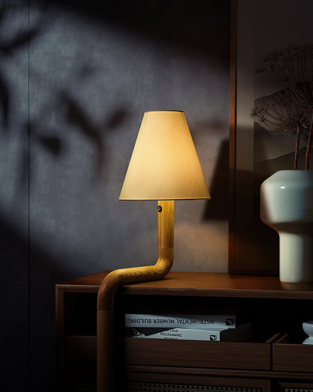 Bend Wood Table Lamp — product and interior detail 9