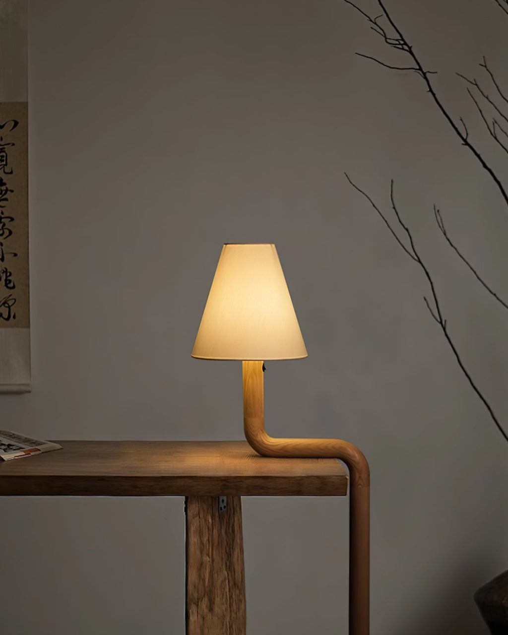 Bend Wood Table Lamp — product and interior detail 16