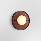Bezel Alabaster-Look LED Wall Light – wall sconce view 21