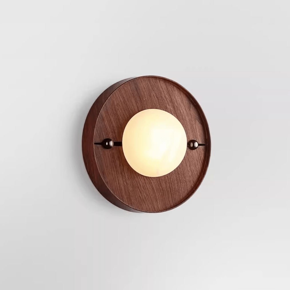 Bezel Alabaster-Look LED Wall Light – wall sconce view 21