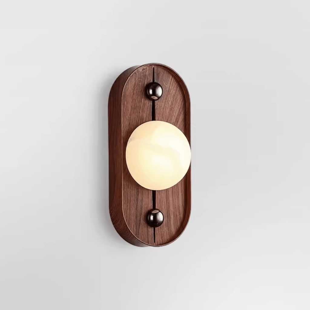 Bezel Alabaster-Look LED Wall Light – wall sconce view 22