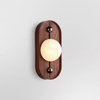 Bezel Alabaster-Look LED Wall Light – wall sconce view 22
