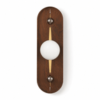 Bezel Alabaster-Look LED Wall Light – wall sconce view 26