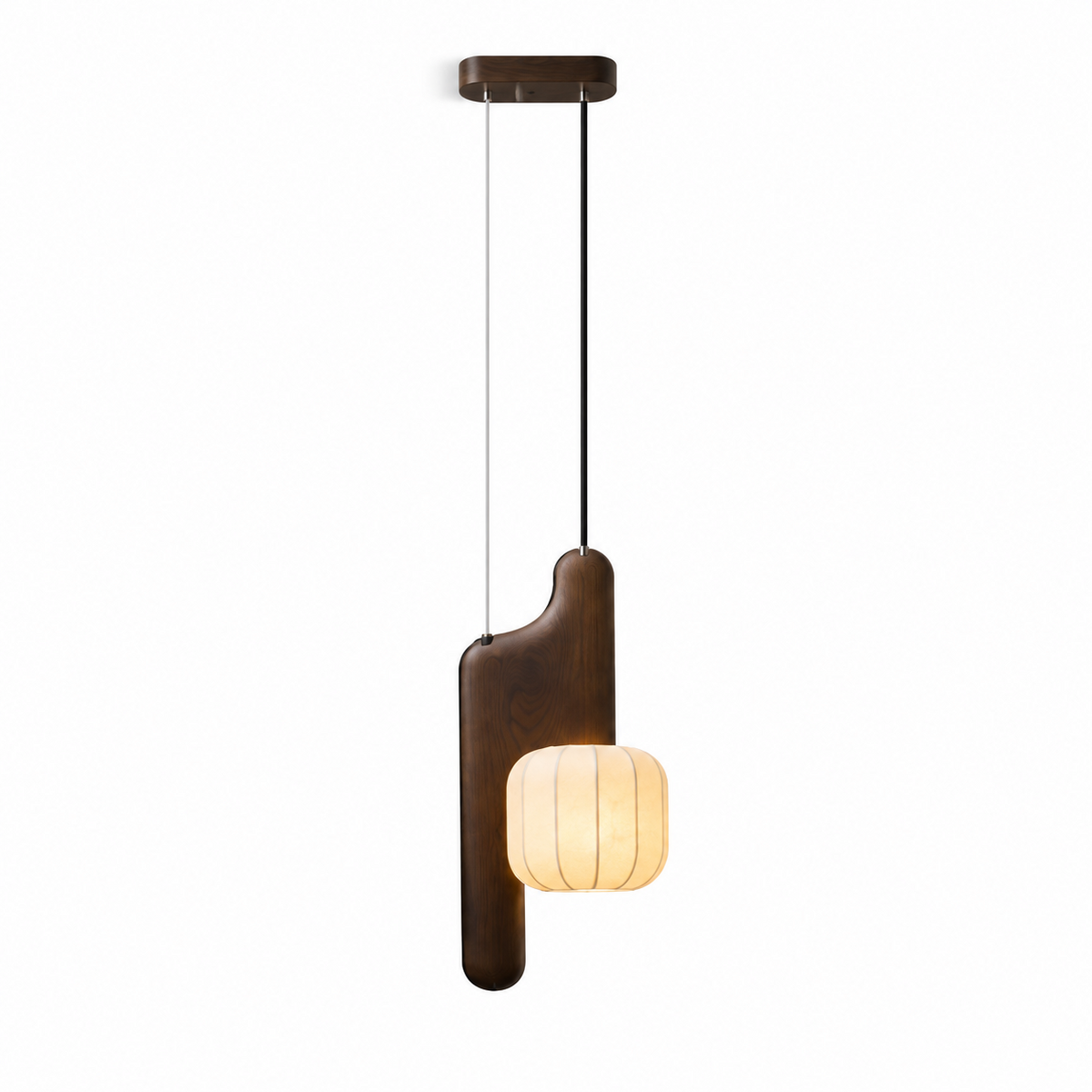 Bough Fluted Paper Pendant Lamp — product and interior detail 17