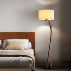 Bow Curve Wood and Fabric Floor Lamp - product view 19