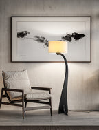 Bow Curve Wood and Fabric Floor Lamp - product view 32