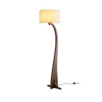 Bow Curve Wood and Fabric Floor Lamp - product view 37