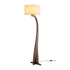 Bow Curve Wood and Fabric Floor Lamp - product view 43