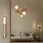 Bubble Wood Ball Globe Chandelier - product view 2