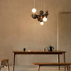 Bubble Wood Ball Globe Chandelier - product view 4