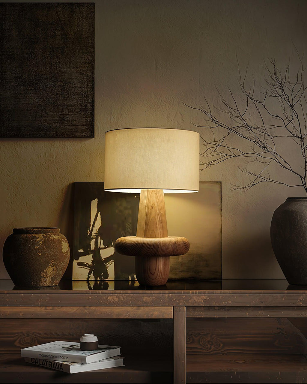 Buddha Til Table Lamp — product and interior detail 6