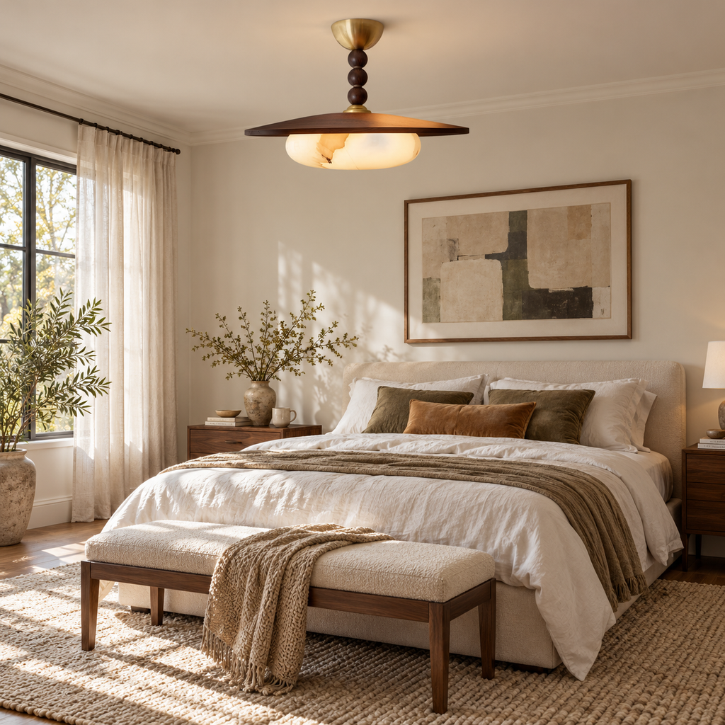 Vicenza Wood LED Ceiling Light