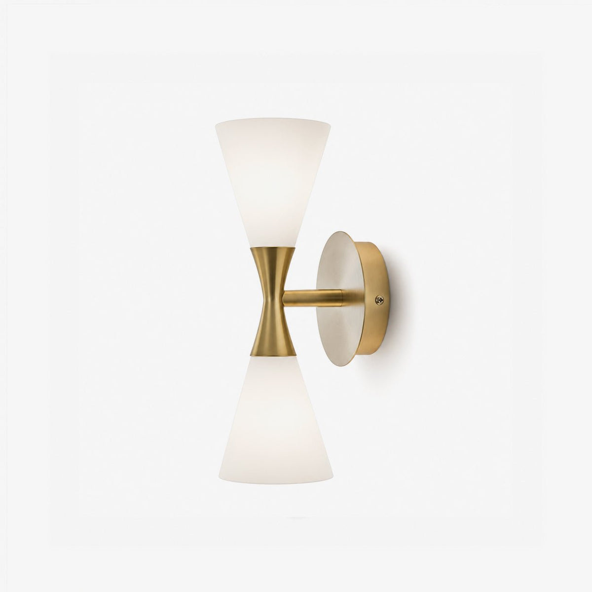 Calden Double Cone Glass Wall Sconce — product view