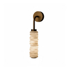 Calven Cylinder Alabaster LED Wall Sconce — product view