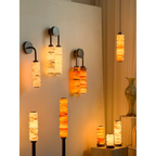 Calven Cylinder Alabaster LED Wall Sconce — product, finish and specification view 26