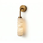 Calven Cylinder Alabaster LED Wall Sconce — product, finish and specification view 27