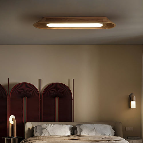 Channel Linear Wood LED Ceiling Light - product view 2