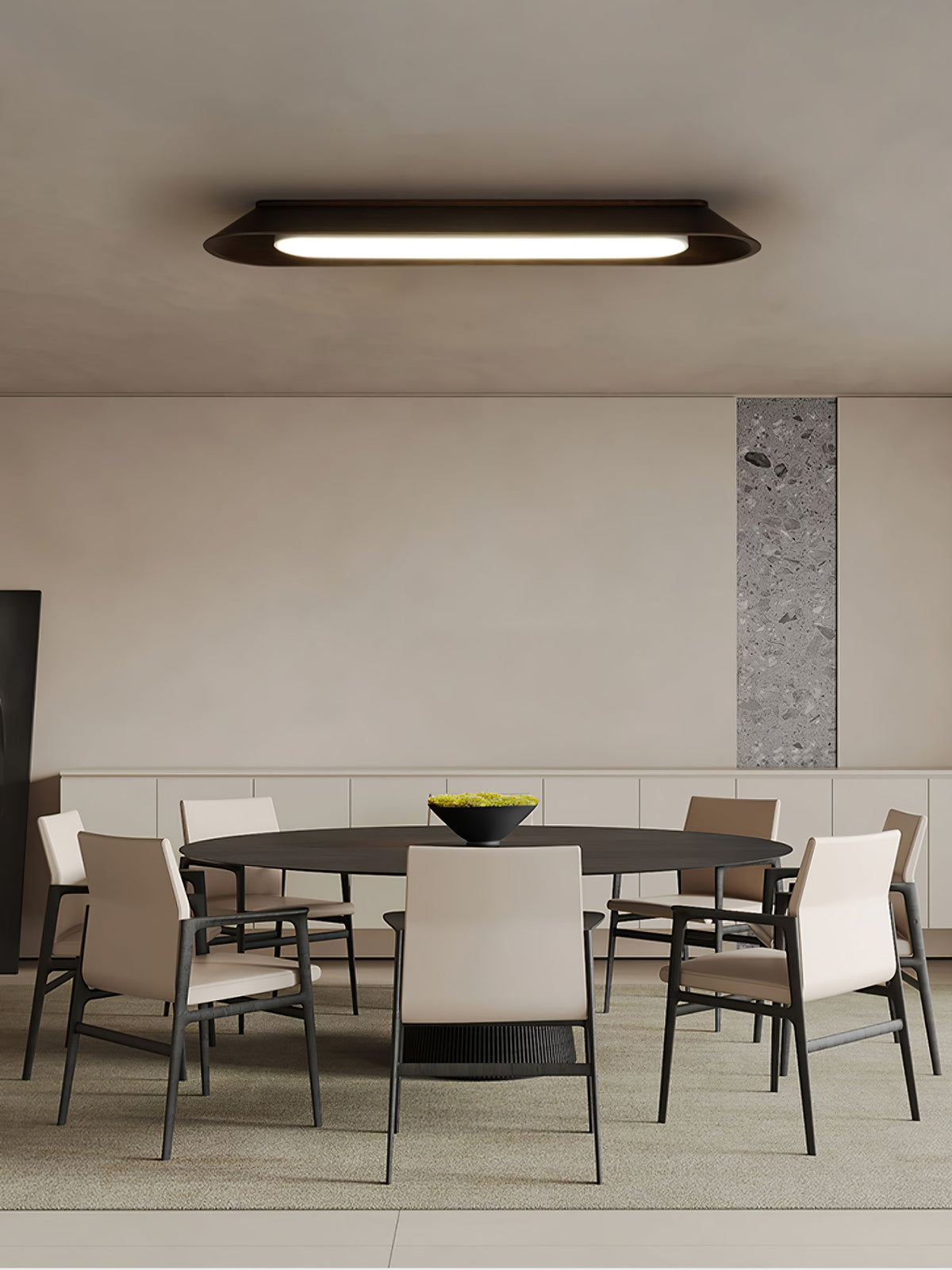 Channel Linear Wood LED Ceiling Light - product view 6