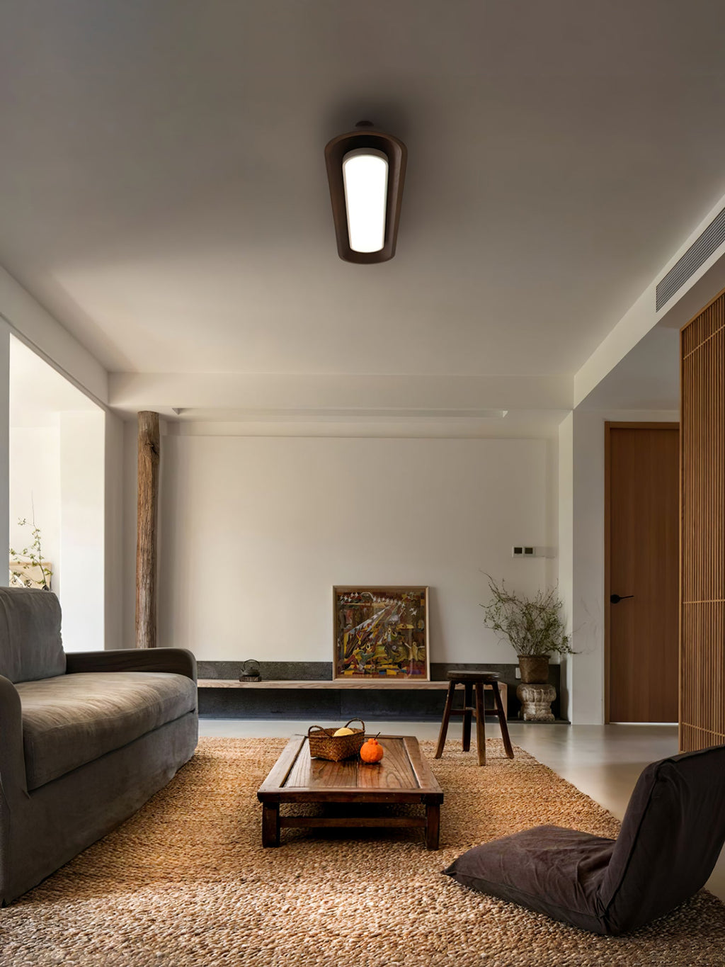Channel Linear Wood LED Ceiling Light - product view 9