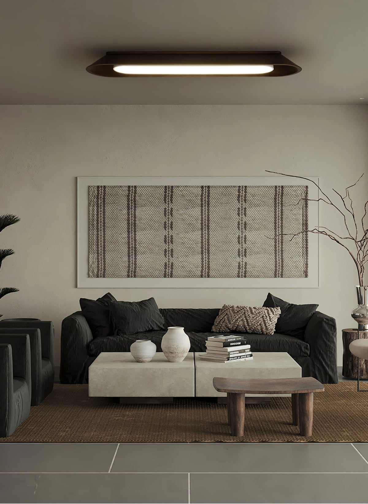 Channel Linear Wood LED Ceiling Light - product view 10