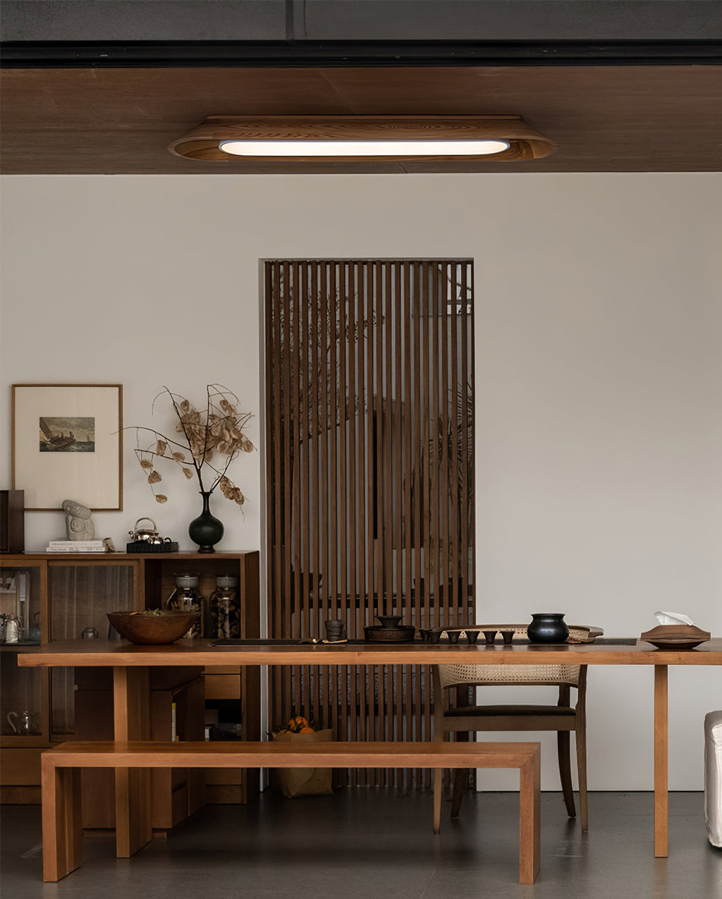 Channel Linear Wood LED Ceiling Light - product view 11