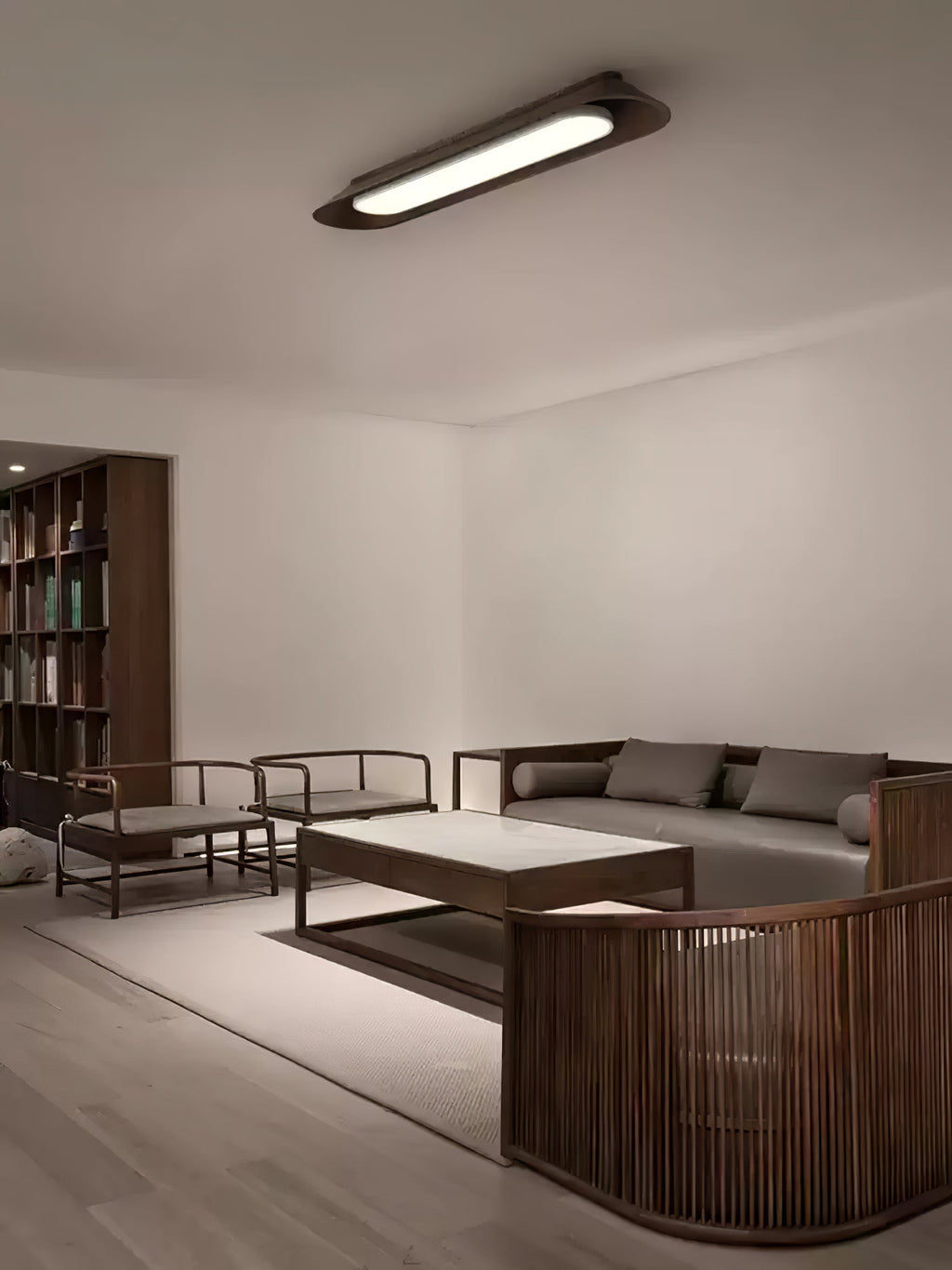Channel Linear Wood LED Ceiling Light - product view 13