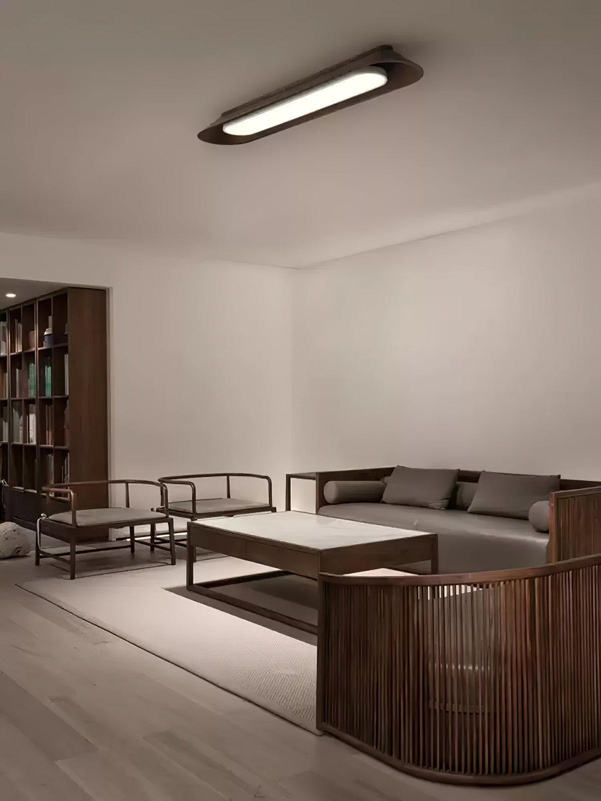 Channel Linear Wood LED Ceiling Light - product view 13
