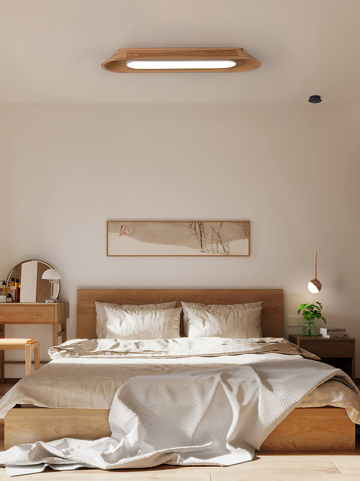 Channel Linear Wood LED Ceiling Light - product view 14