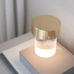 Claren Crystal Tumbler Rechargeable Lamp — finish, form and interior detail 2