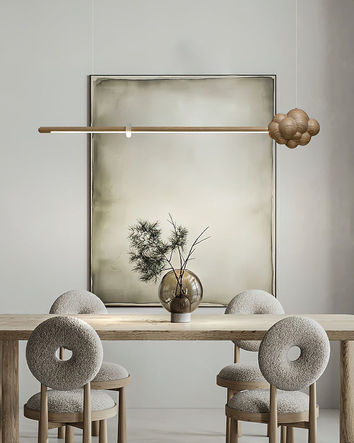 Cloud Stick Chandelier — product and interior detail 11
