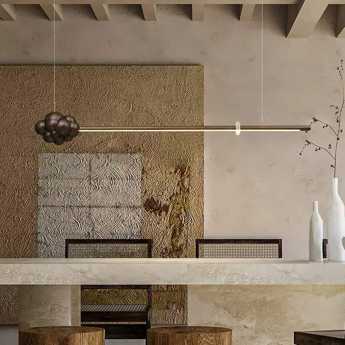 Cloud Stick Chandelier — product and interior detail 17