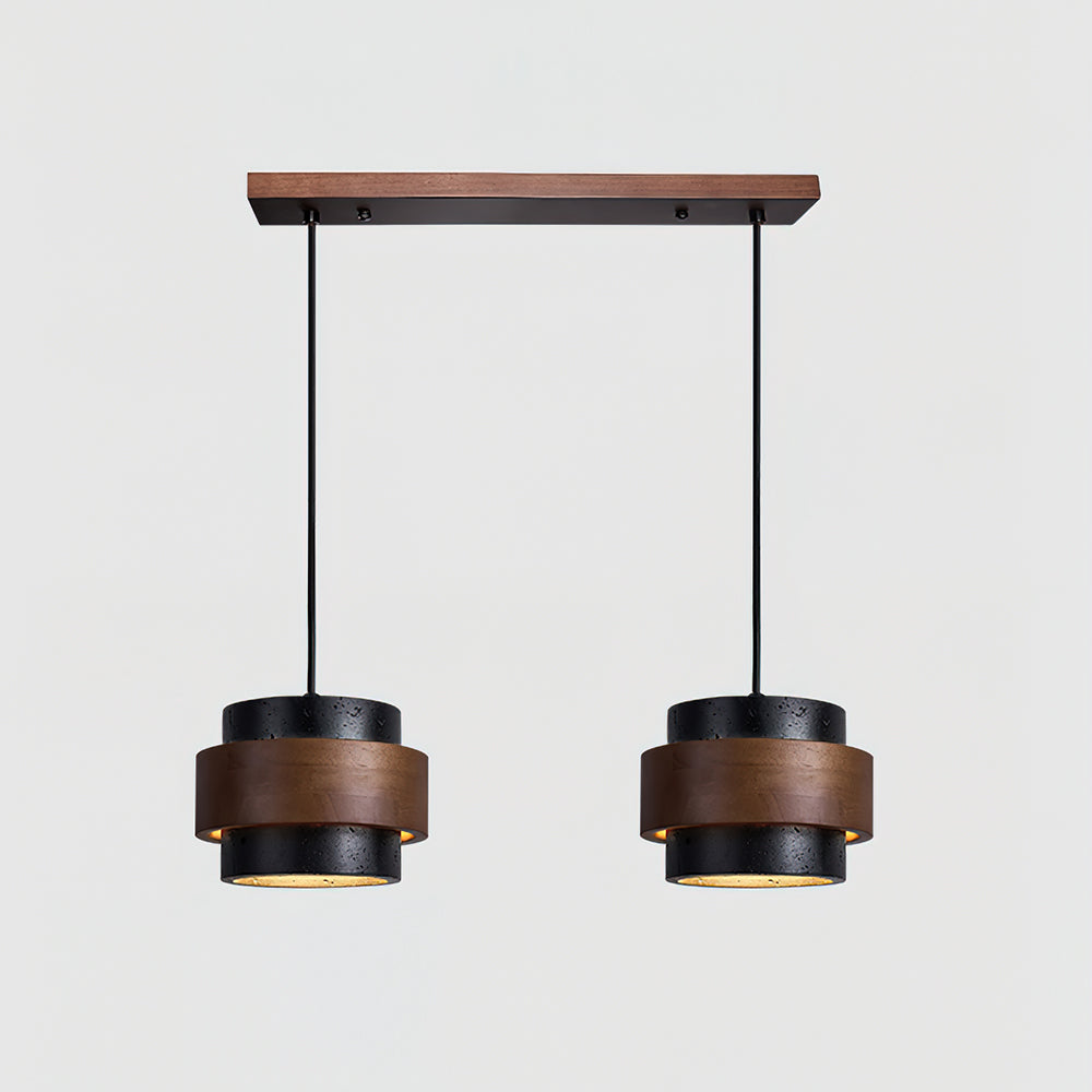Cole Travertine and Wood Pendant Light — design and interior detail 5