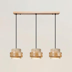 Cole Travertine and Wood Pendant Light — design and interior detail 9