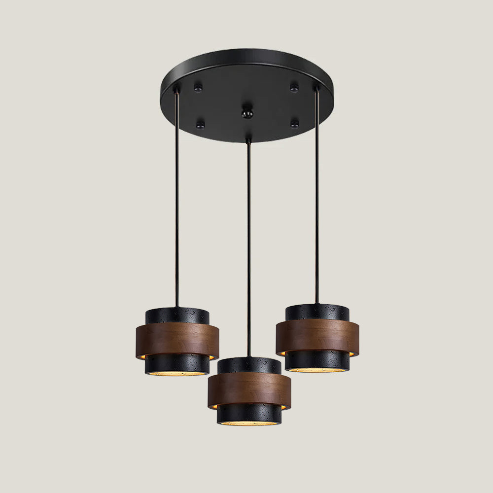 Cole Travertine and Wood Pendant Light — design and interior detail 11